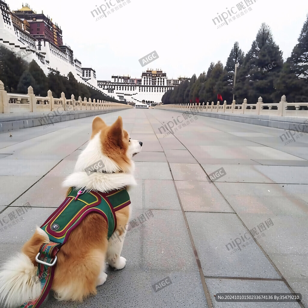 穿唐装的小狗