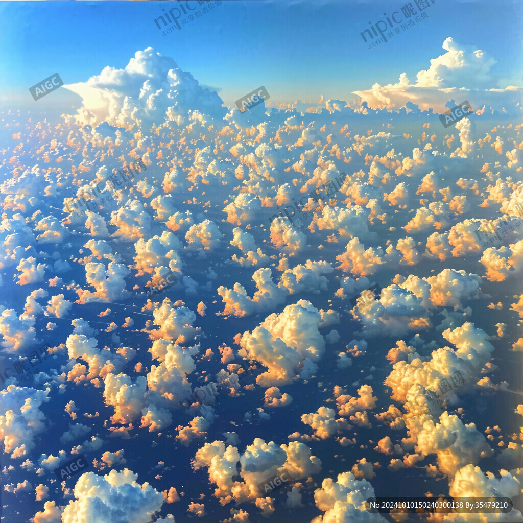立体画云海
