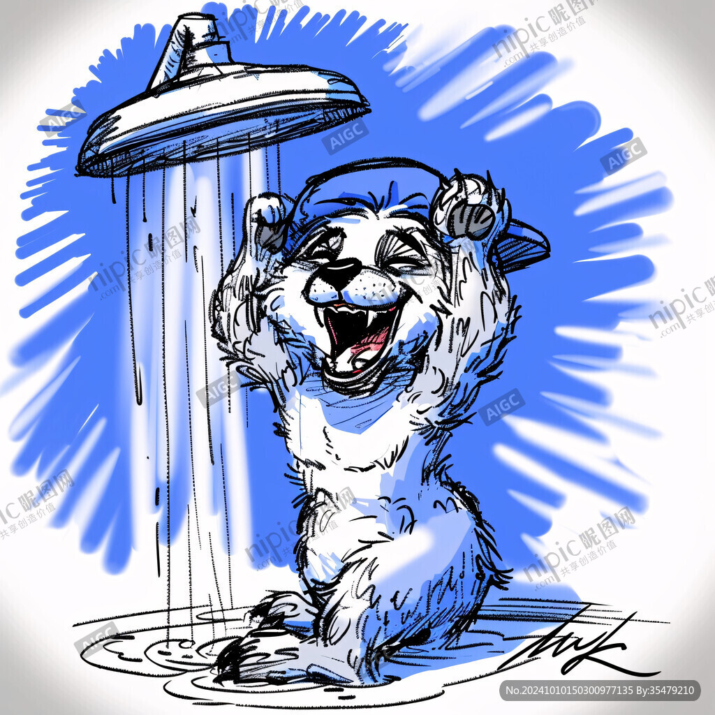 树袋熊手绘插画设计