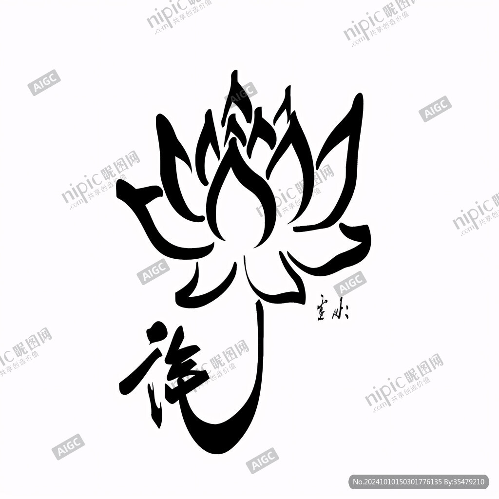 莲字体设计