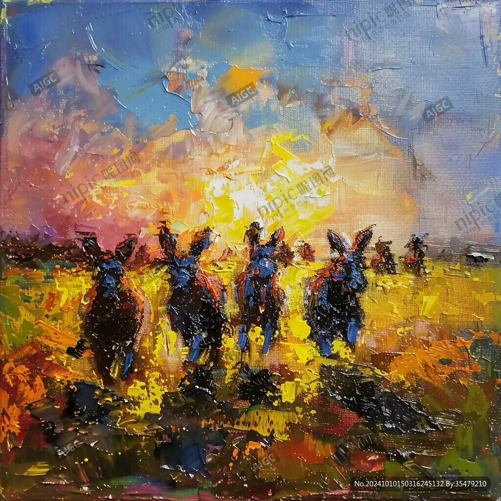 帆布油画