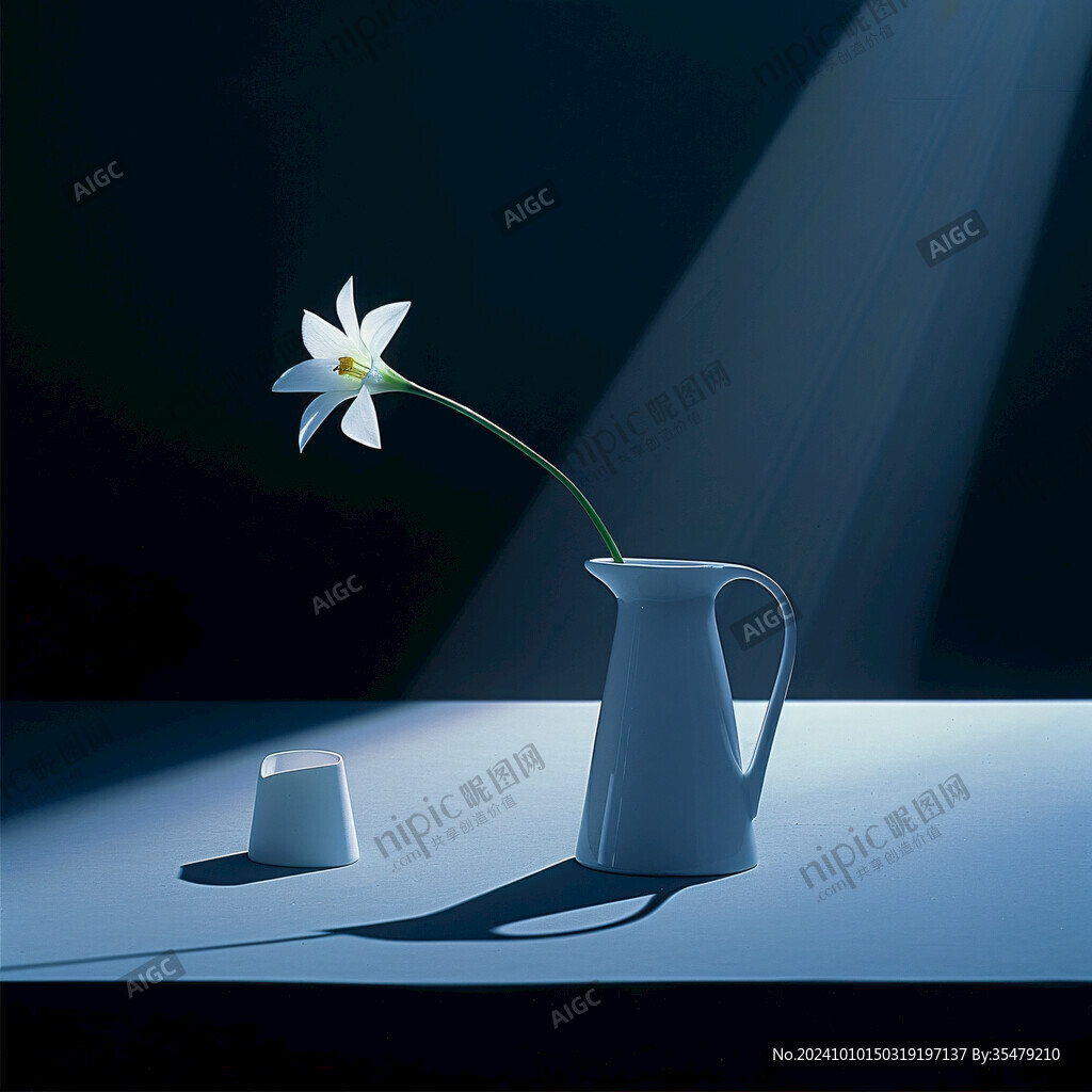 创意花瓶灯光
