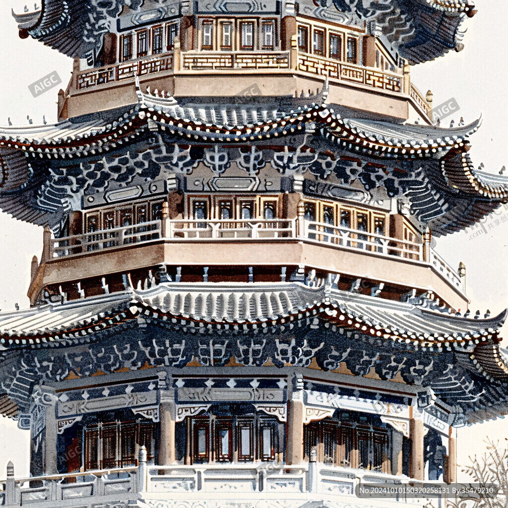 崇安阁插画