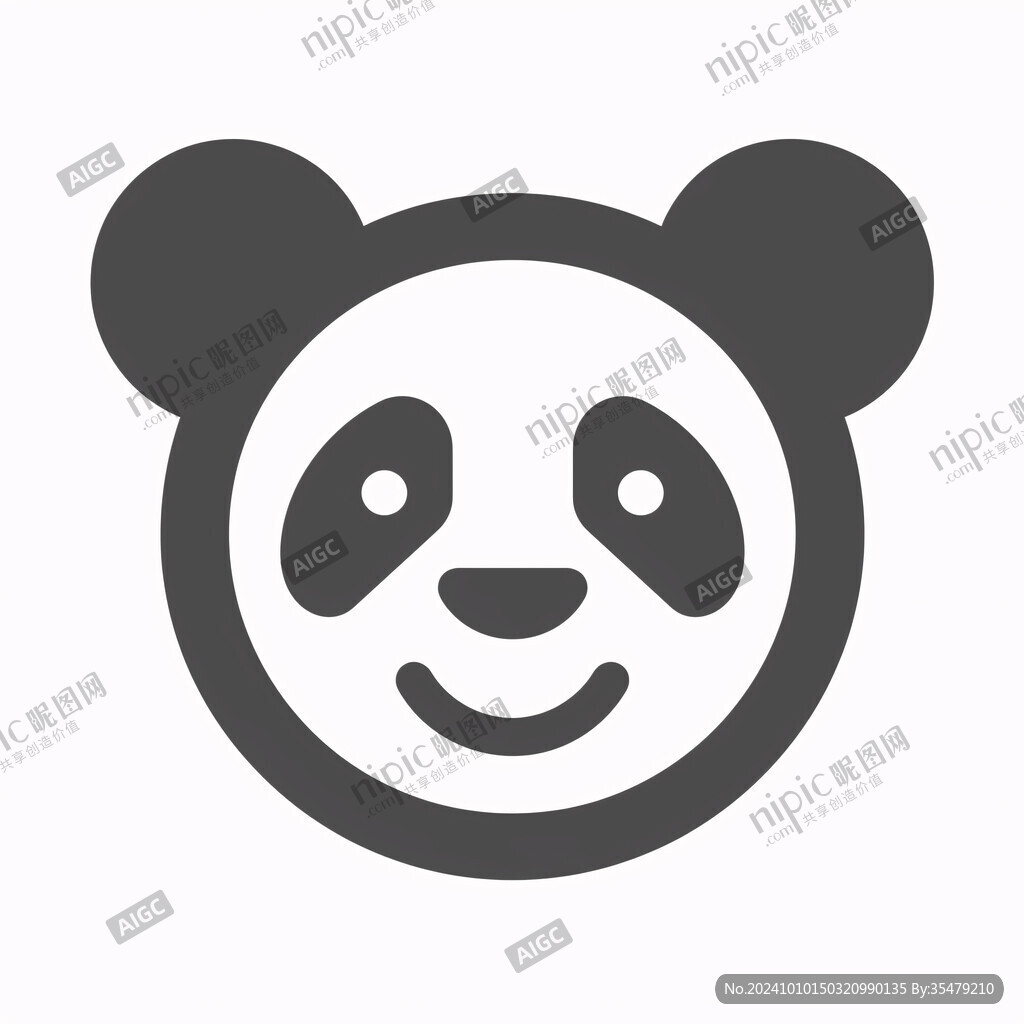 熊猫图标logo