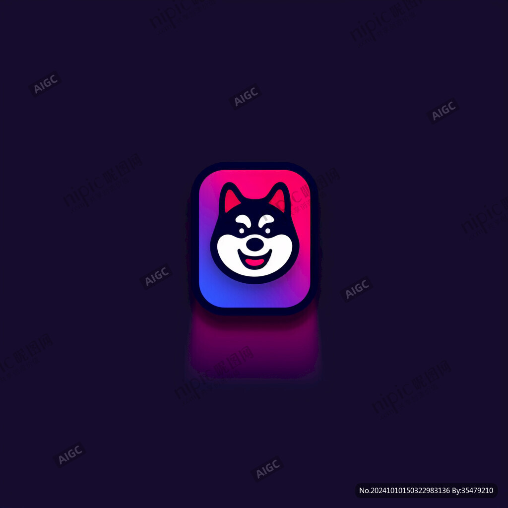 小狗笑脸logo