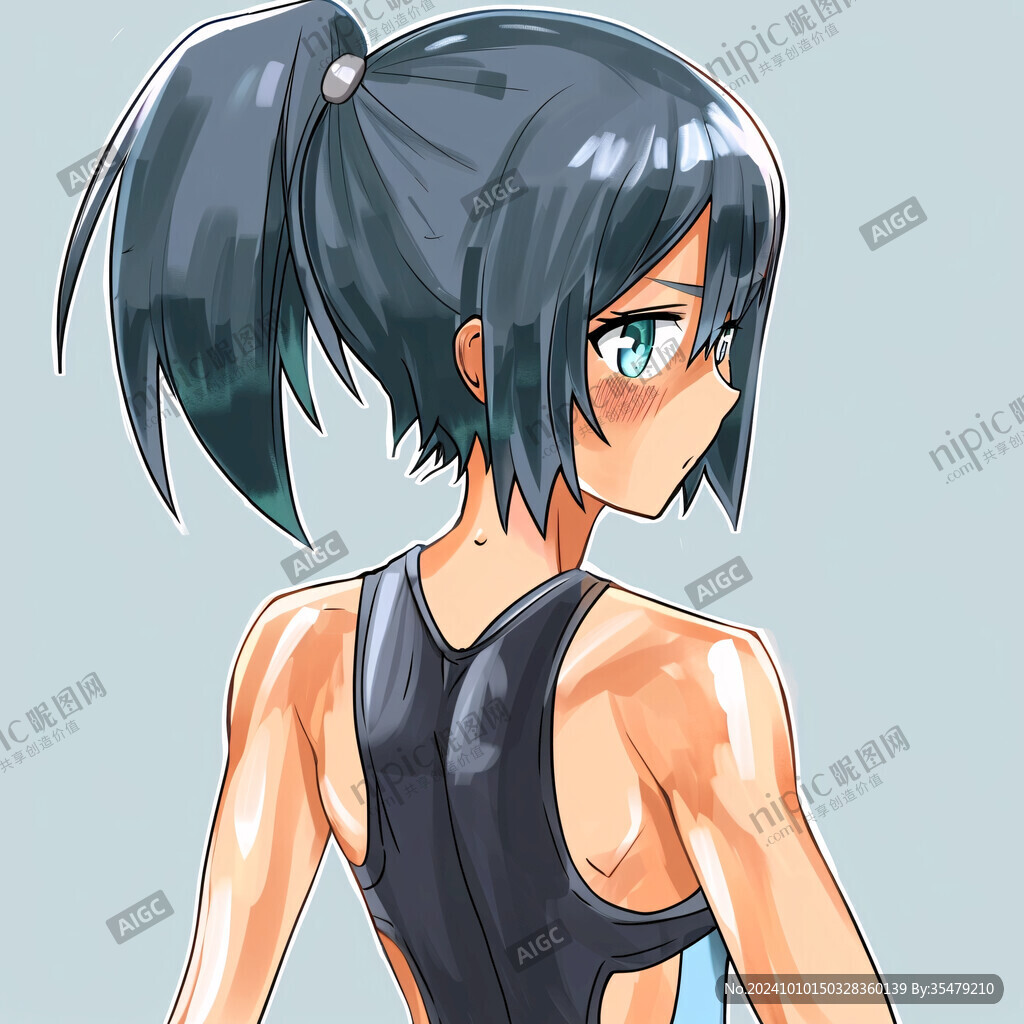 锻炼快走的少女