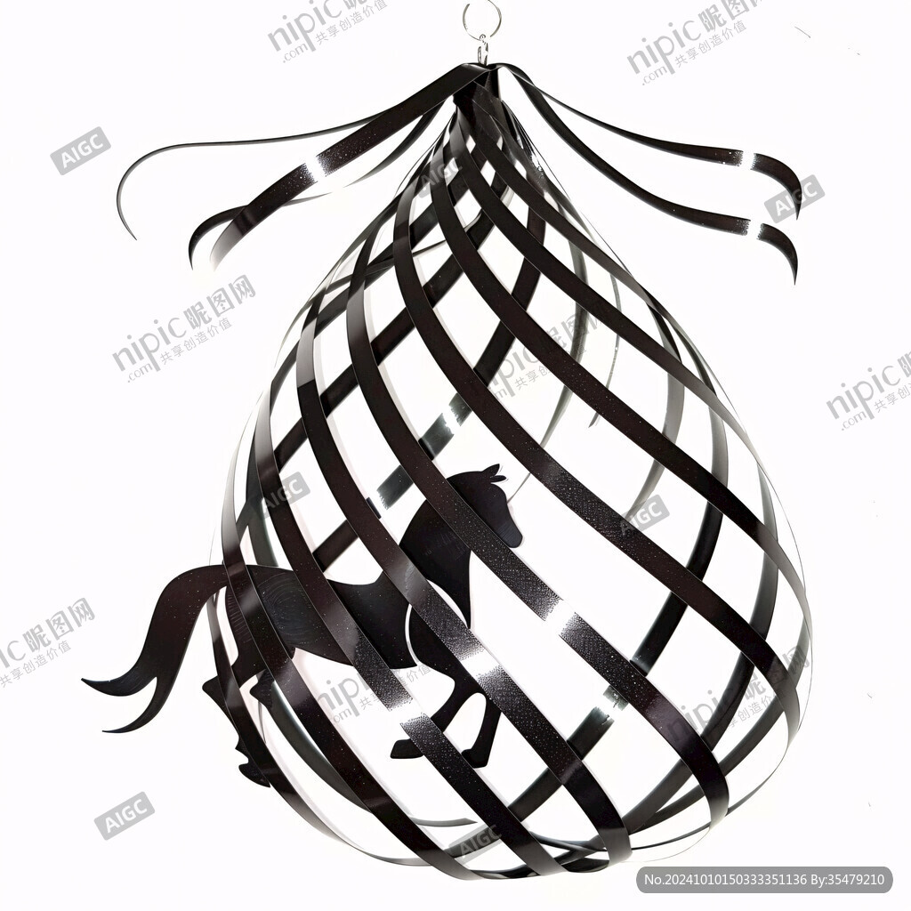 黑色鸟笼装饰品
