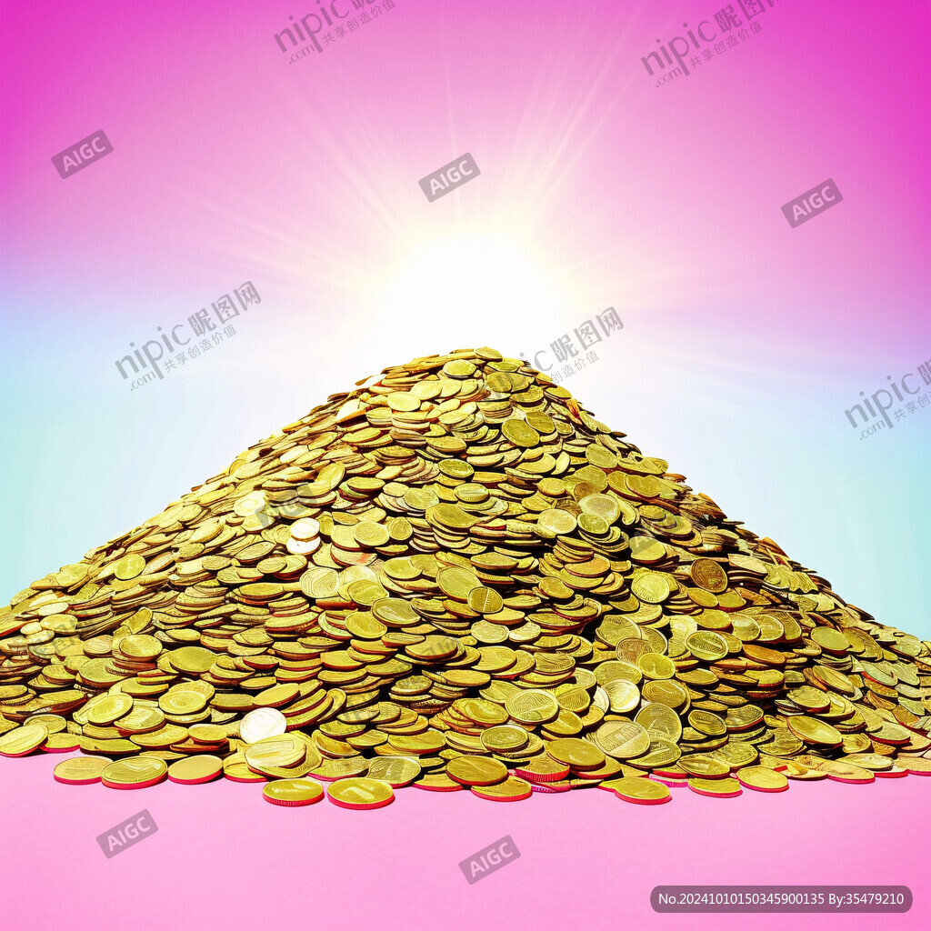 金色钱币金钱多多