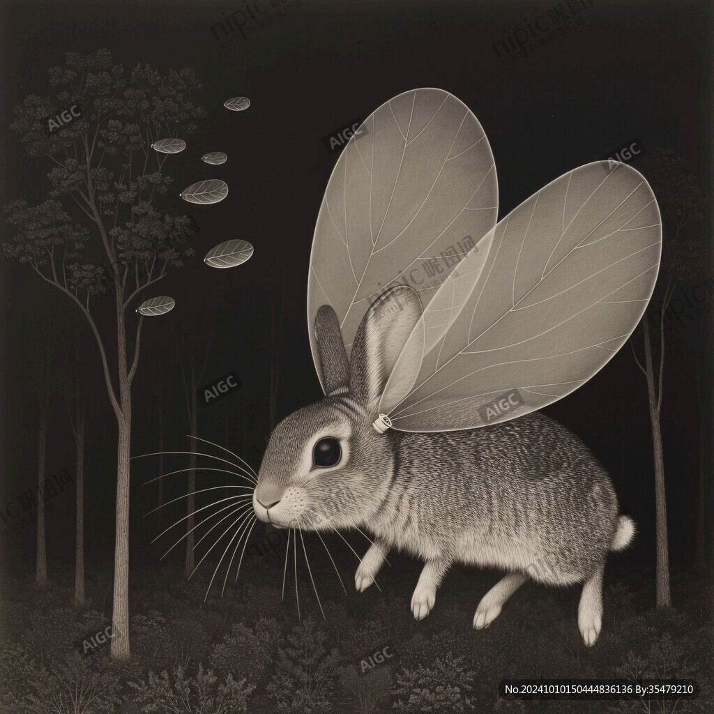 萤火虫之夜插画海报