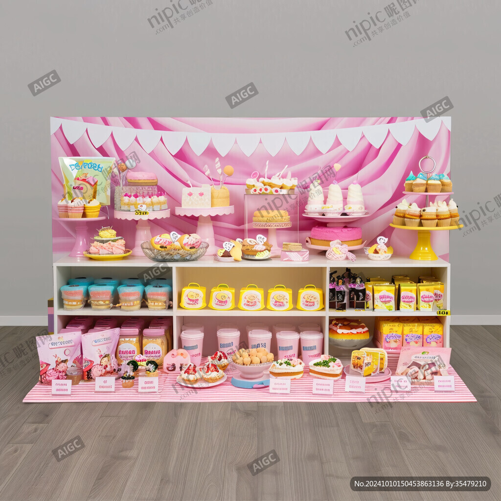 糖果店货架点心零食店