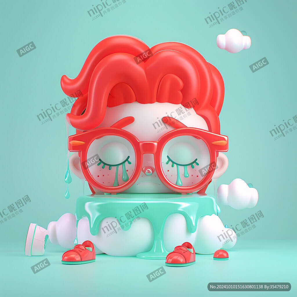 情绪拟人3d元素