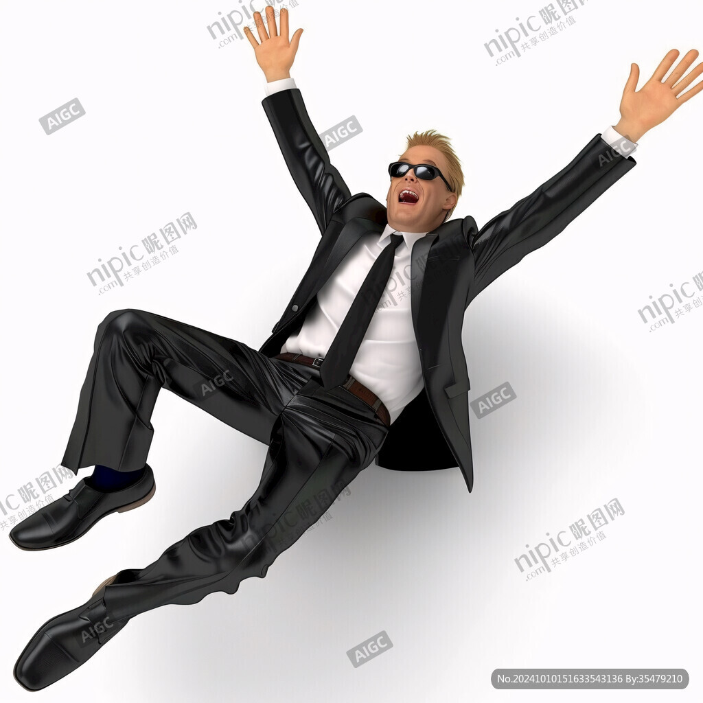 仰躺的男子
