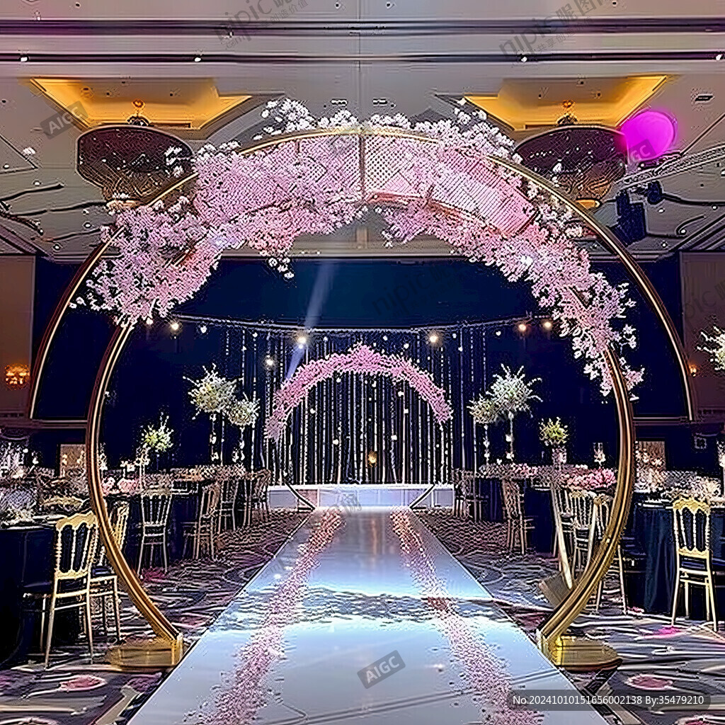 婚礼樱花路引