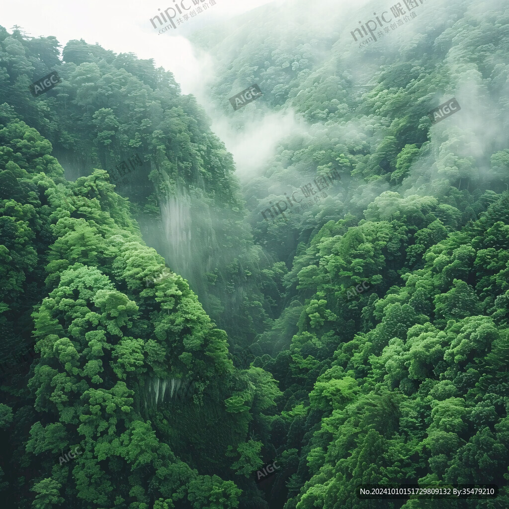 山林喷绘素材