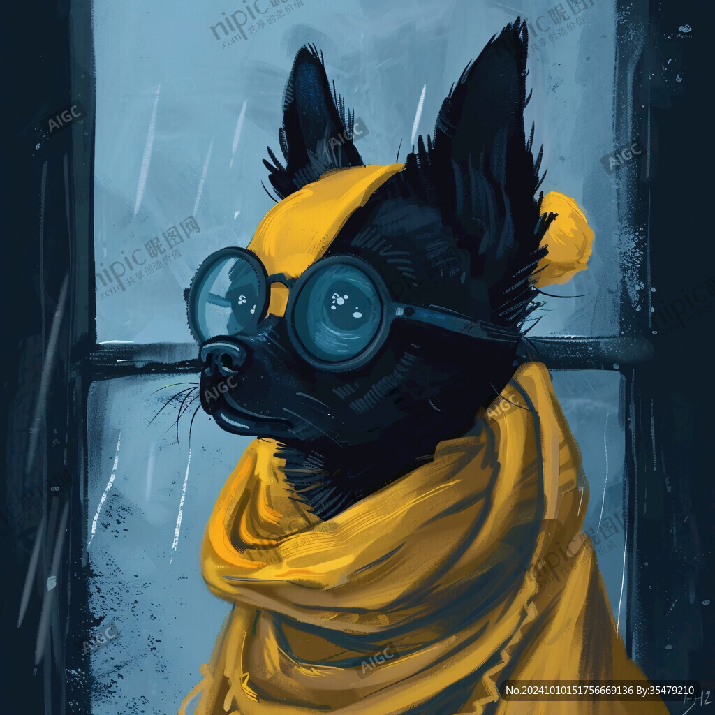 潮流狗狗插画