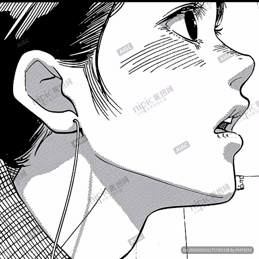 男性侧面侧脸