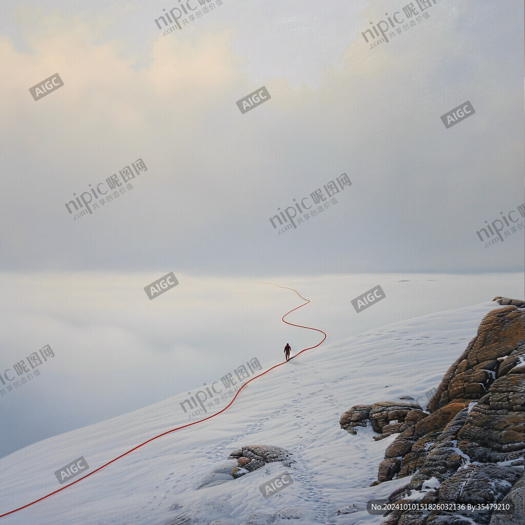 牛背山雪景