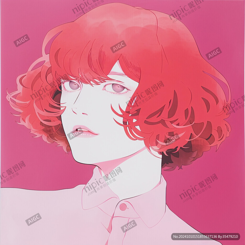 少女海报插画