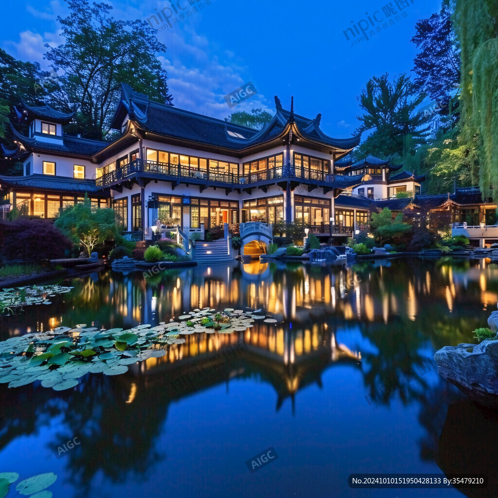 中国古典园林式大酒店