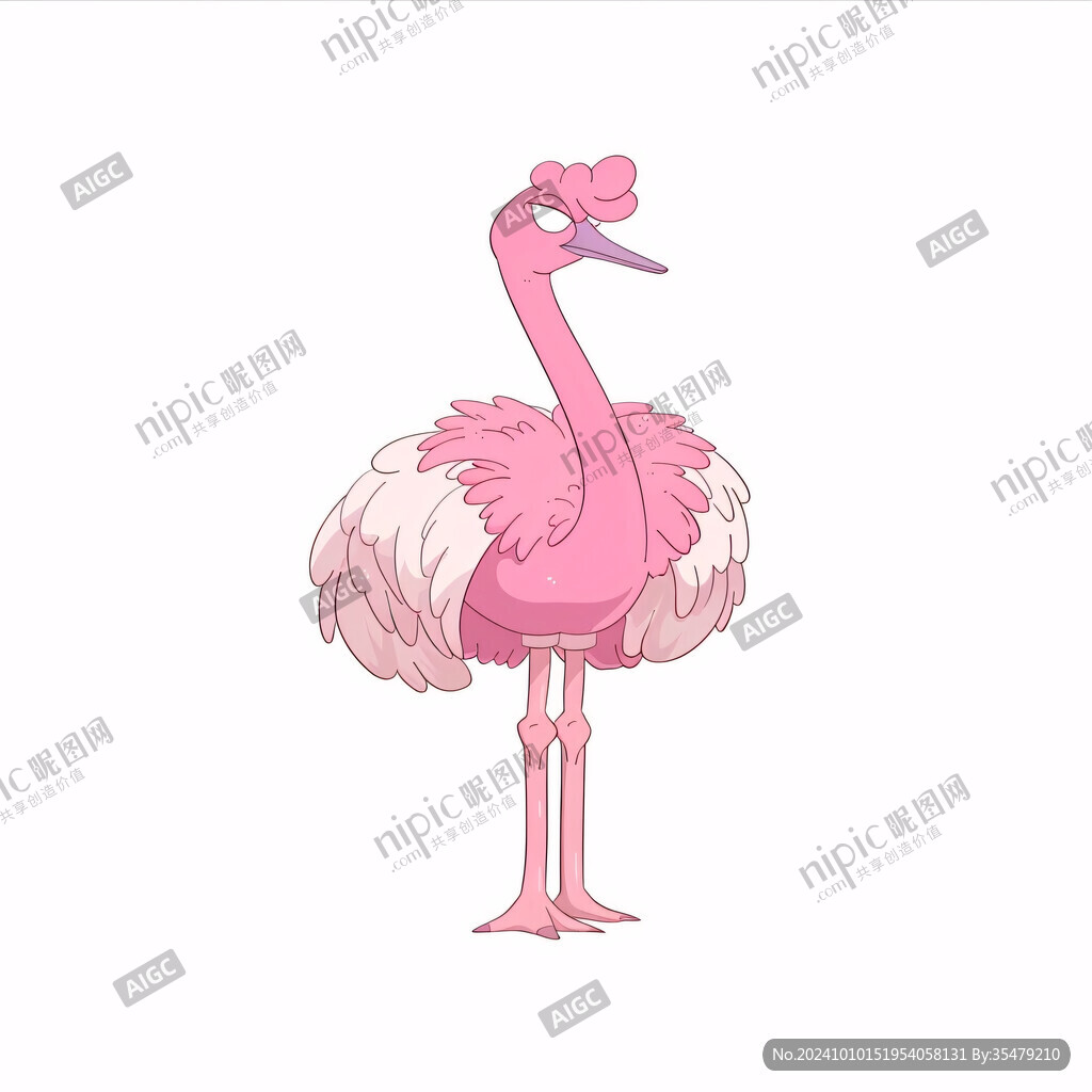 卡通丹顶鹤形象