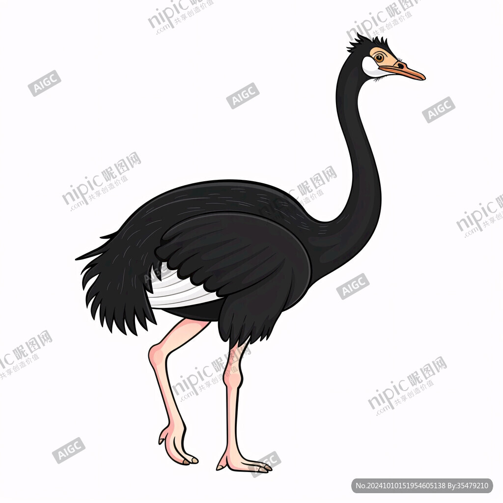 卡通丹顶鹤形象