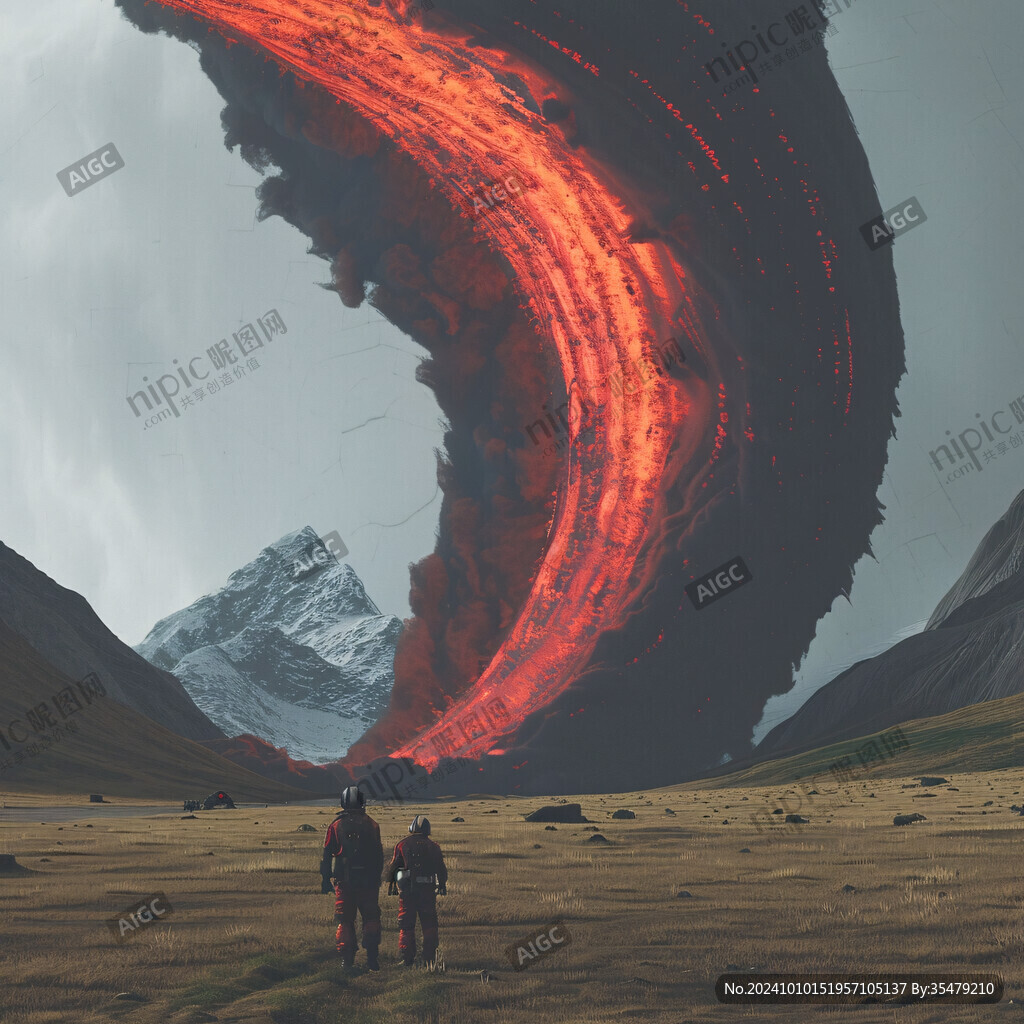 地质运动火山喷发
