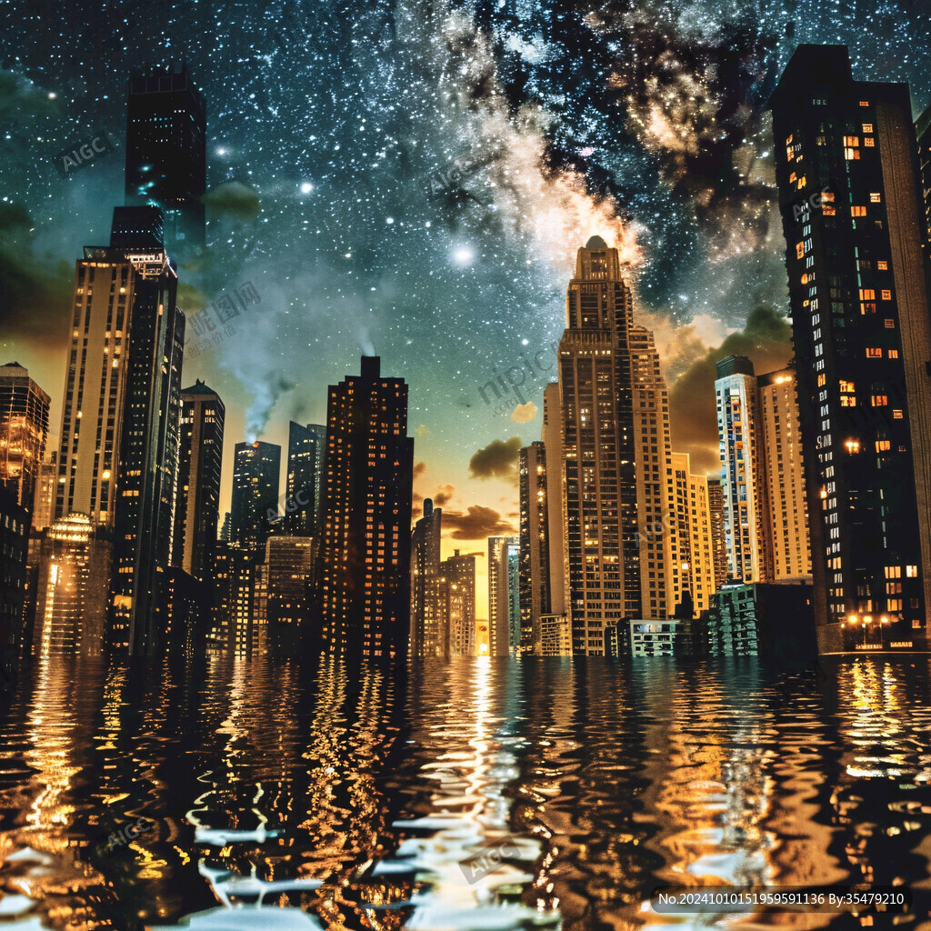 亚洲城市星空迪拜印象