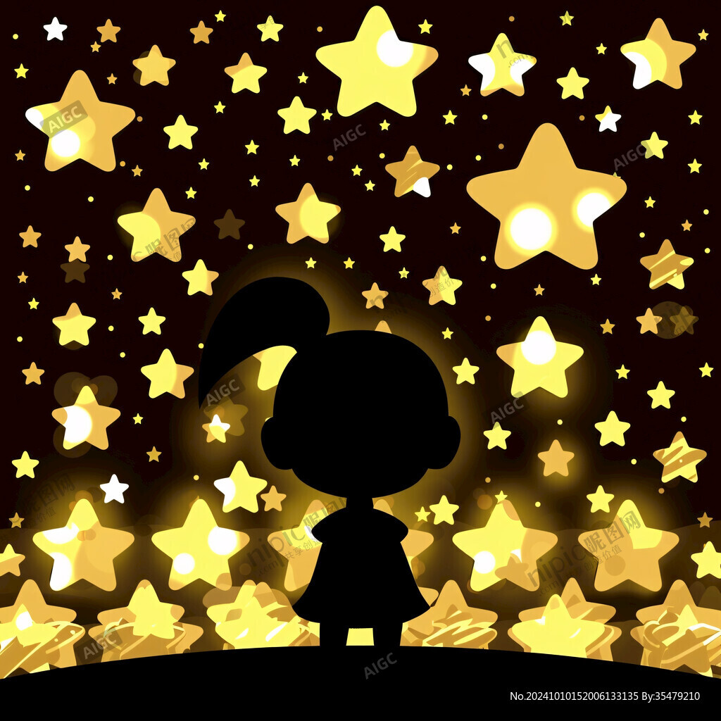 抱星星的小兔