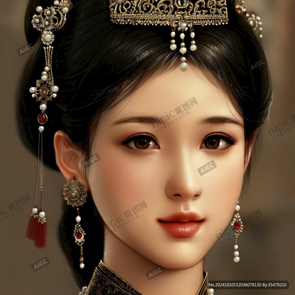 鼠绘古代美女