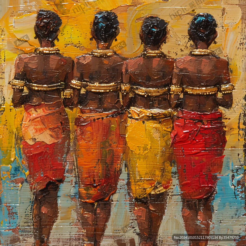 非洲女人装饰画