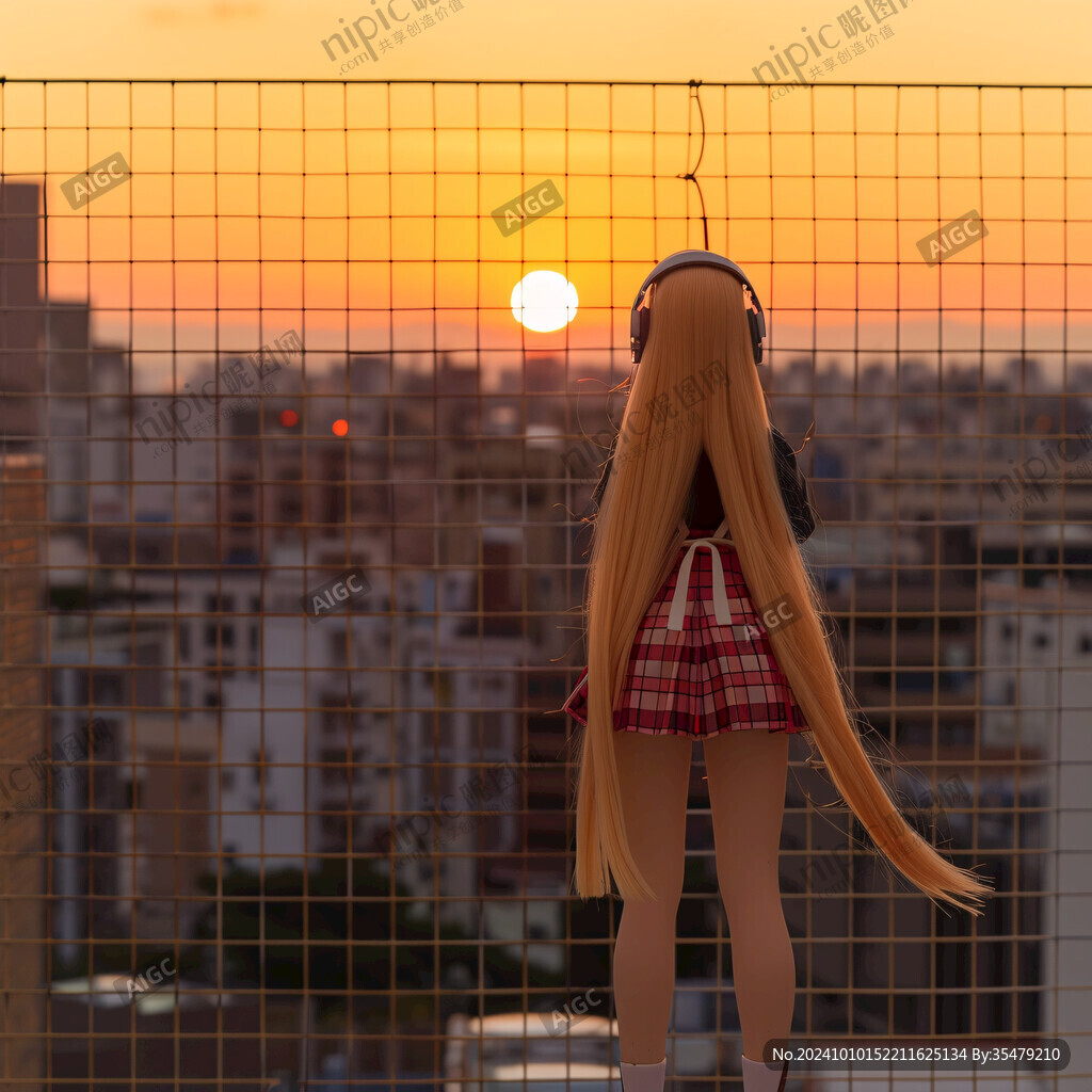 朝霞少女