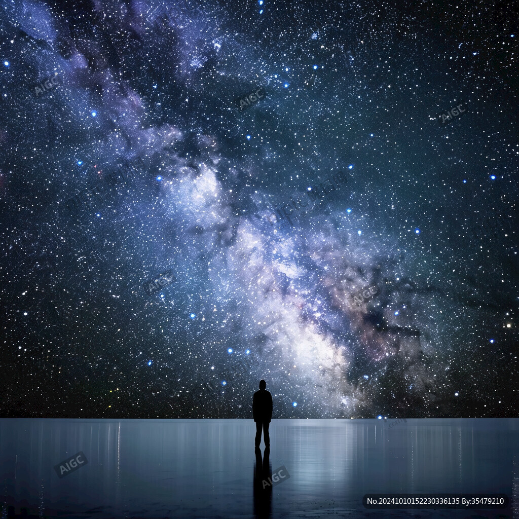 星辰大海男孩背影