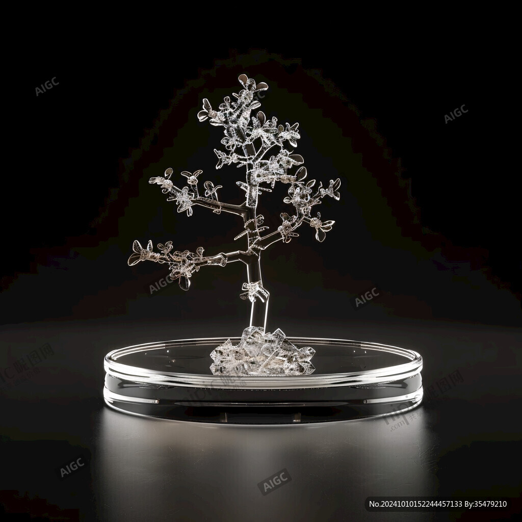 梅花开圆形小品