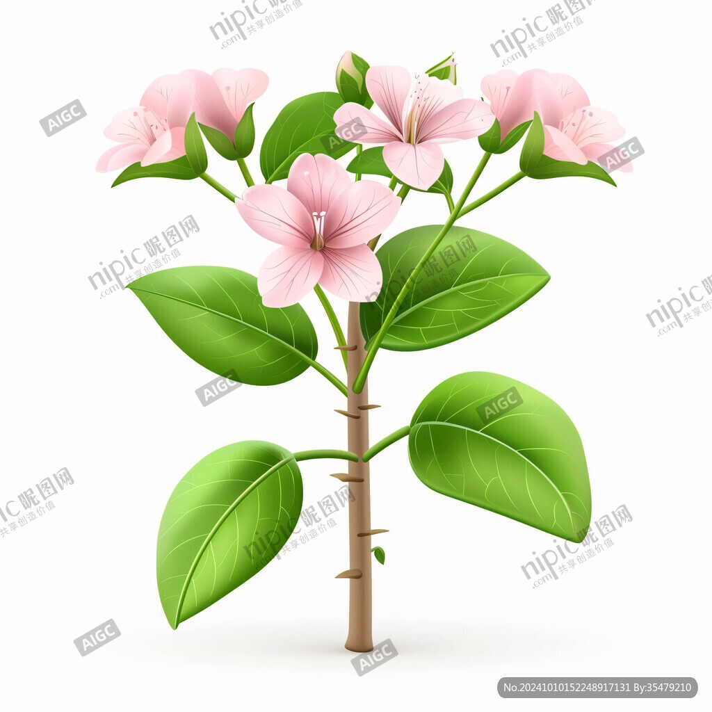3d卡通花