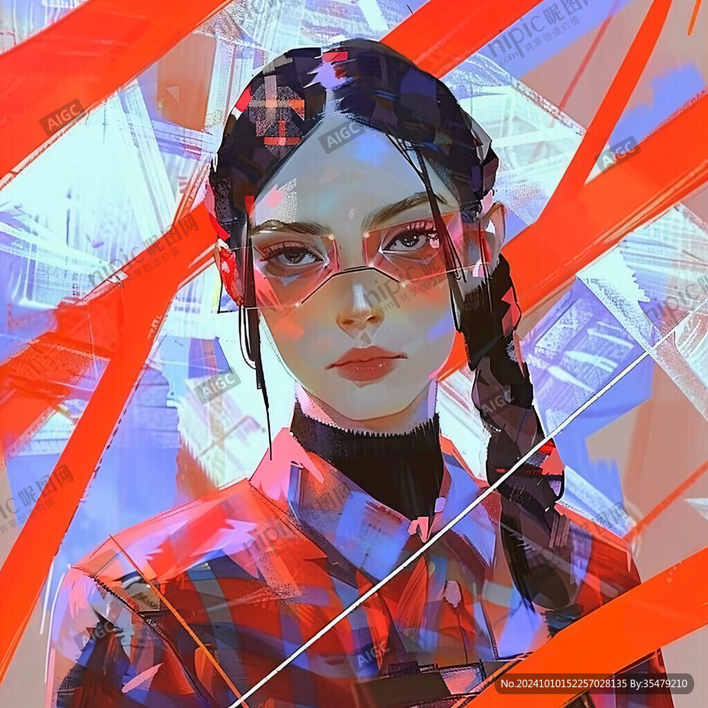 酷女孩插画
