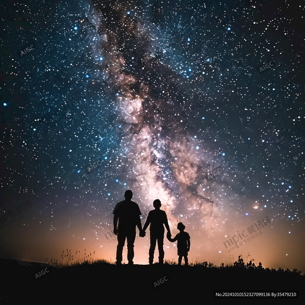 拍照星空立体画