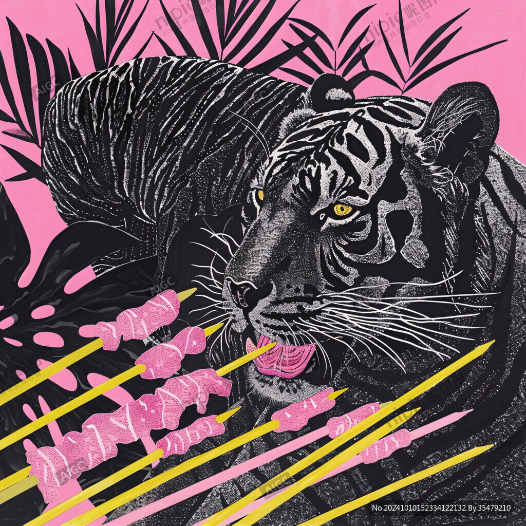 野性野蛮装饰插画