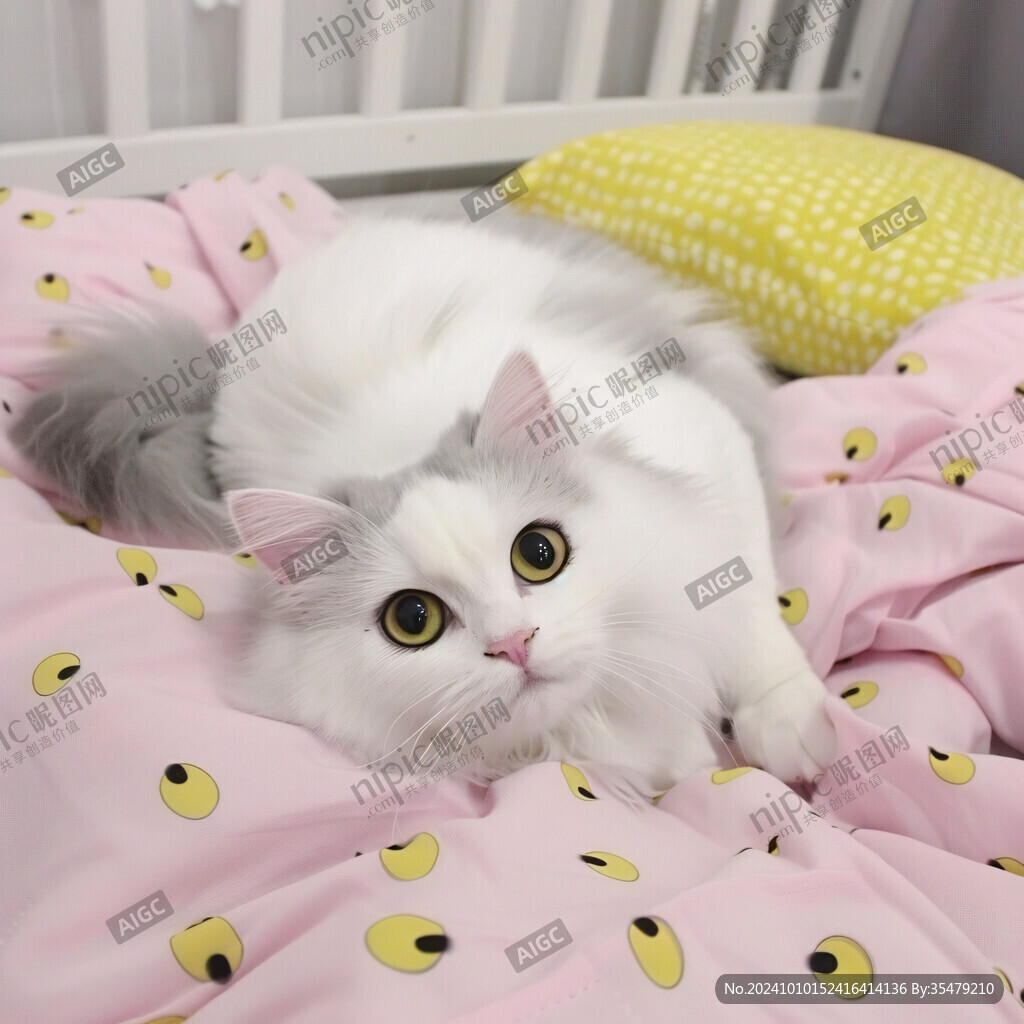 团子猫睡垫子