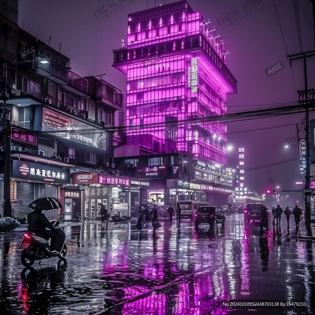 雨季步行街