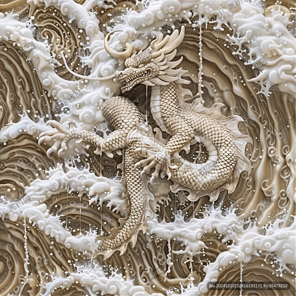 金龙立体画