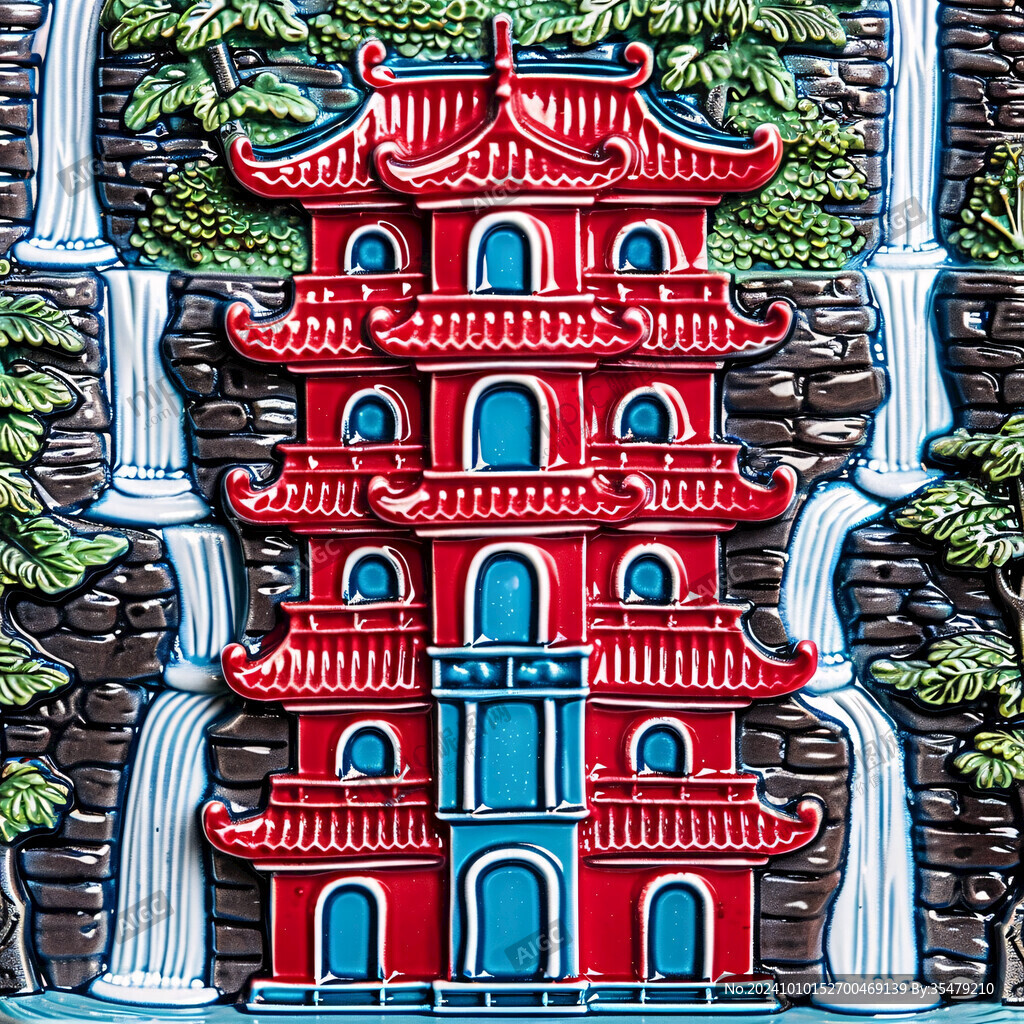 闽南建筑剪瓷雕