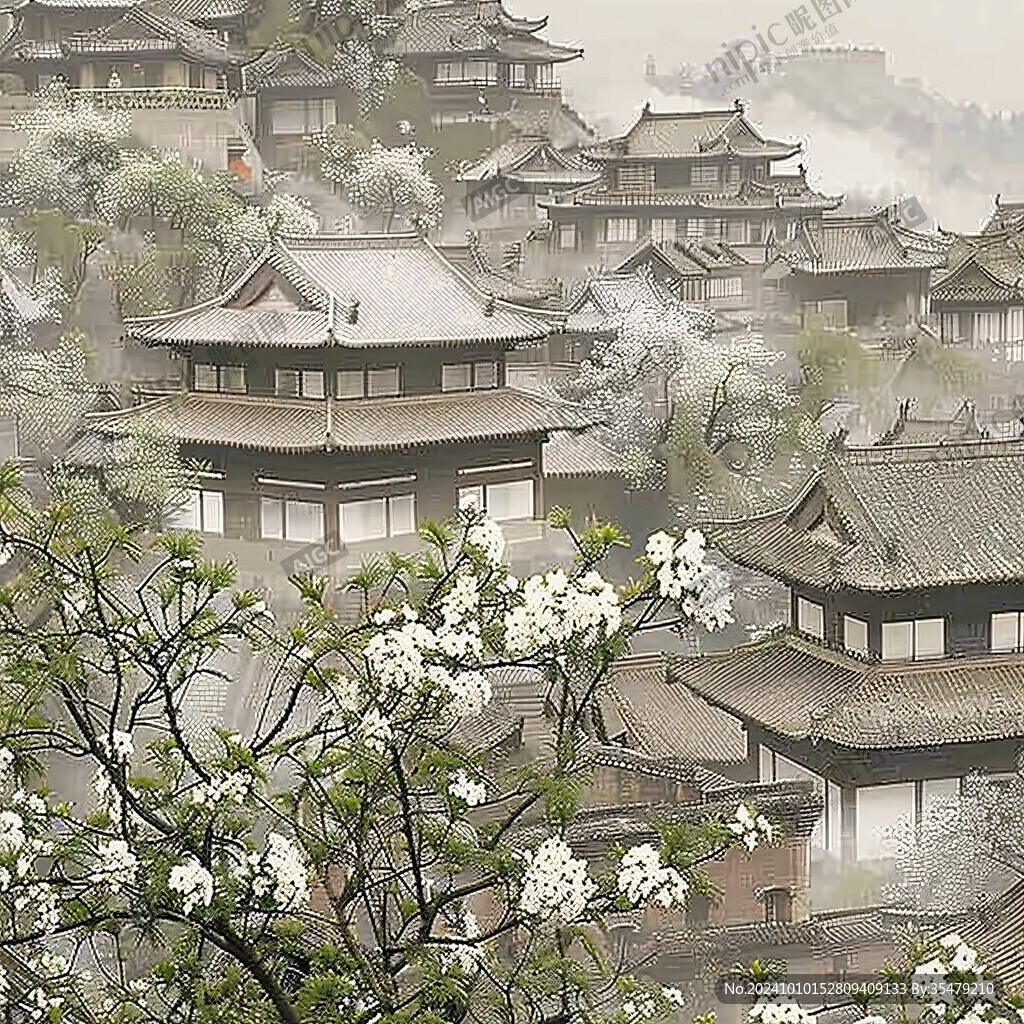 古风场景装饰画