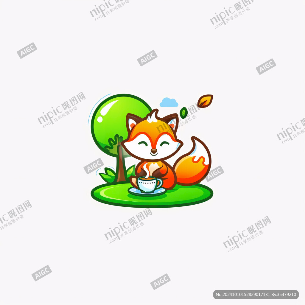 卡通小狐狸logo