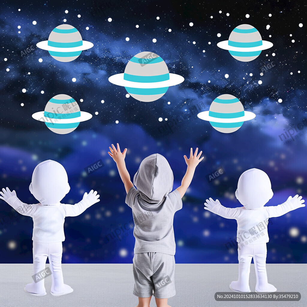 星辰大海男孩背影