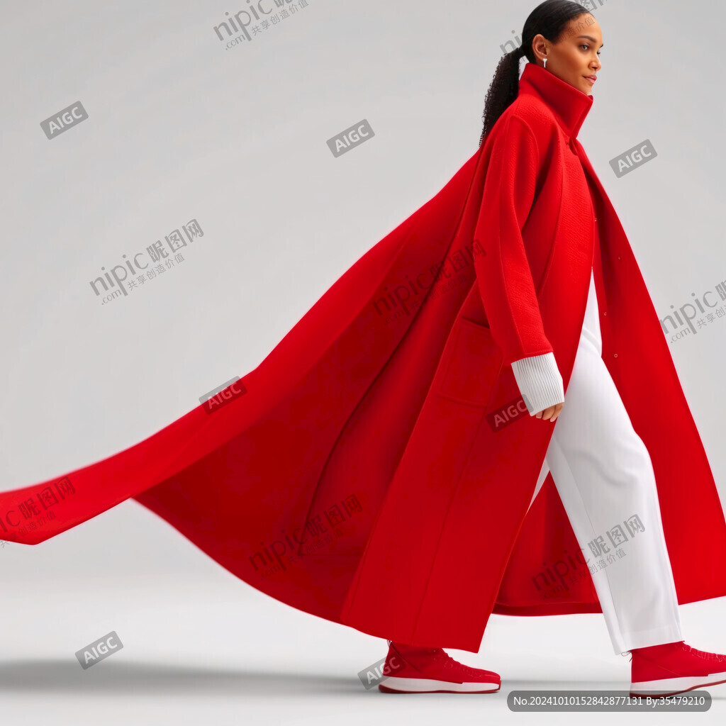 红色斗篷美女