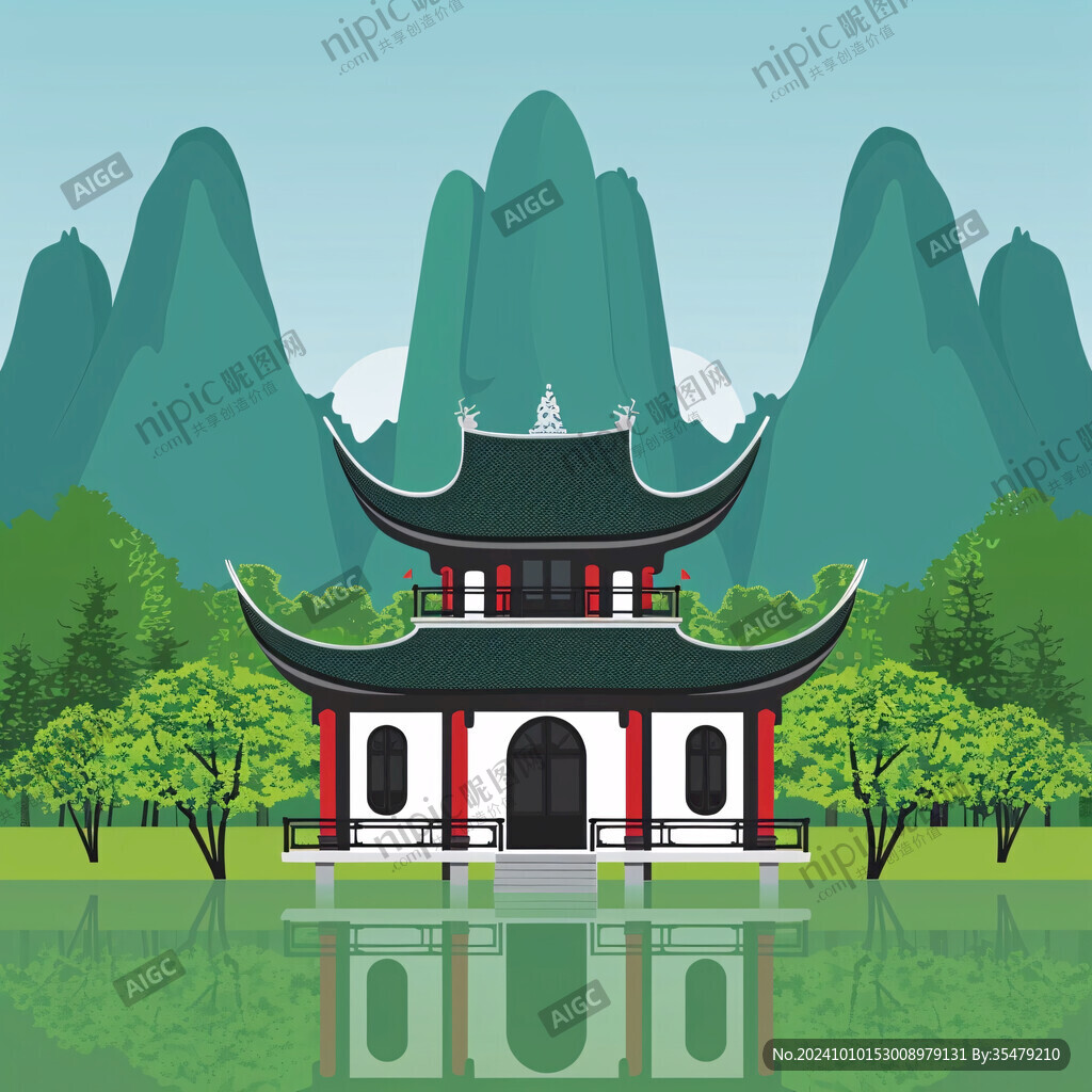 扁平画石宝寨