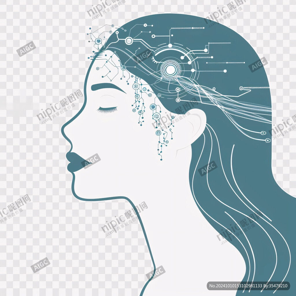 美女人物侧脸