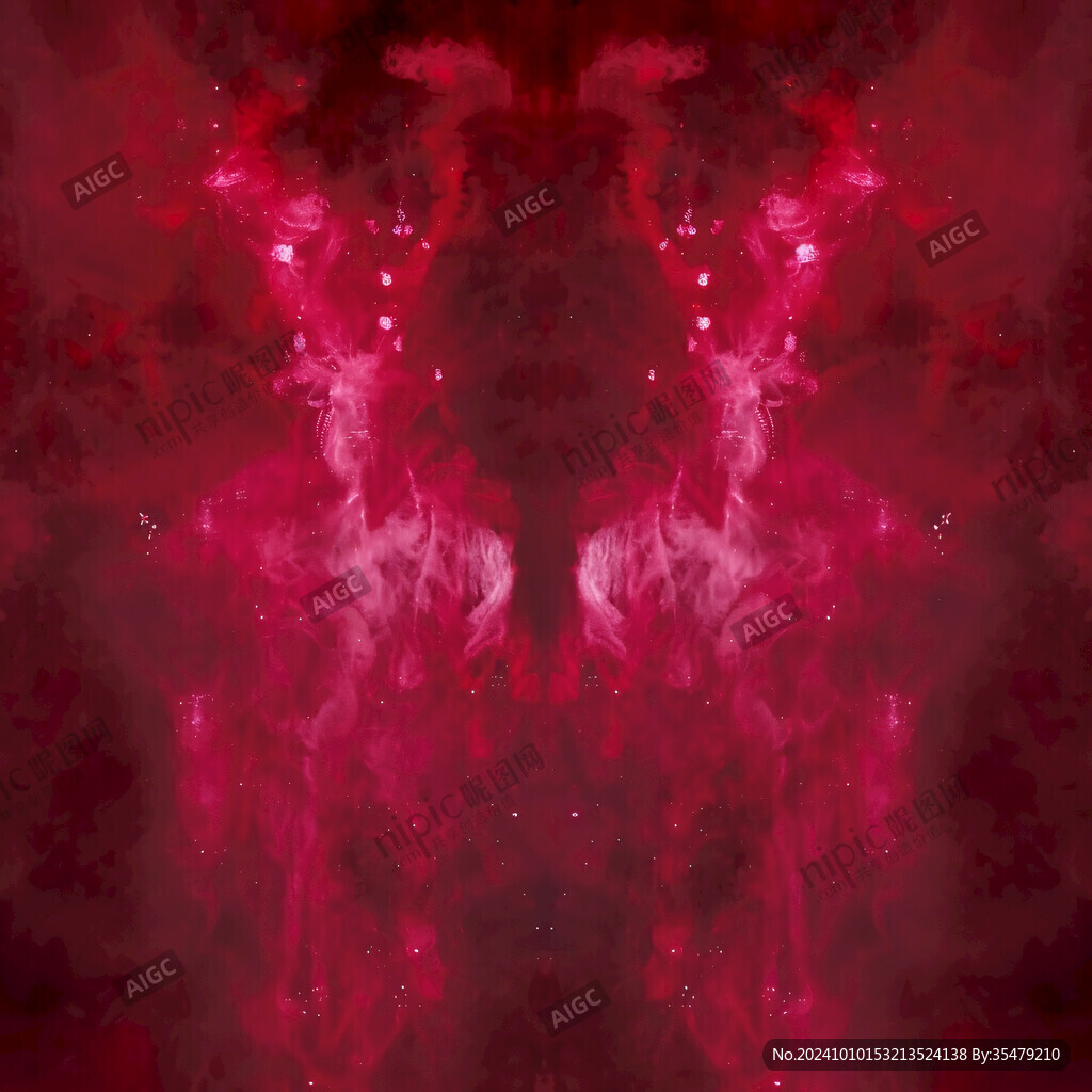 梦幻黑红色水彩背景