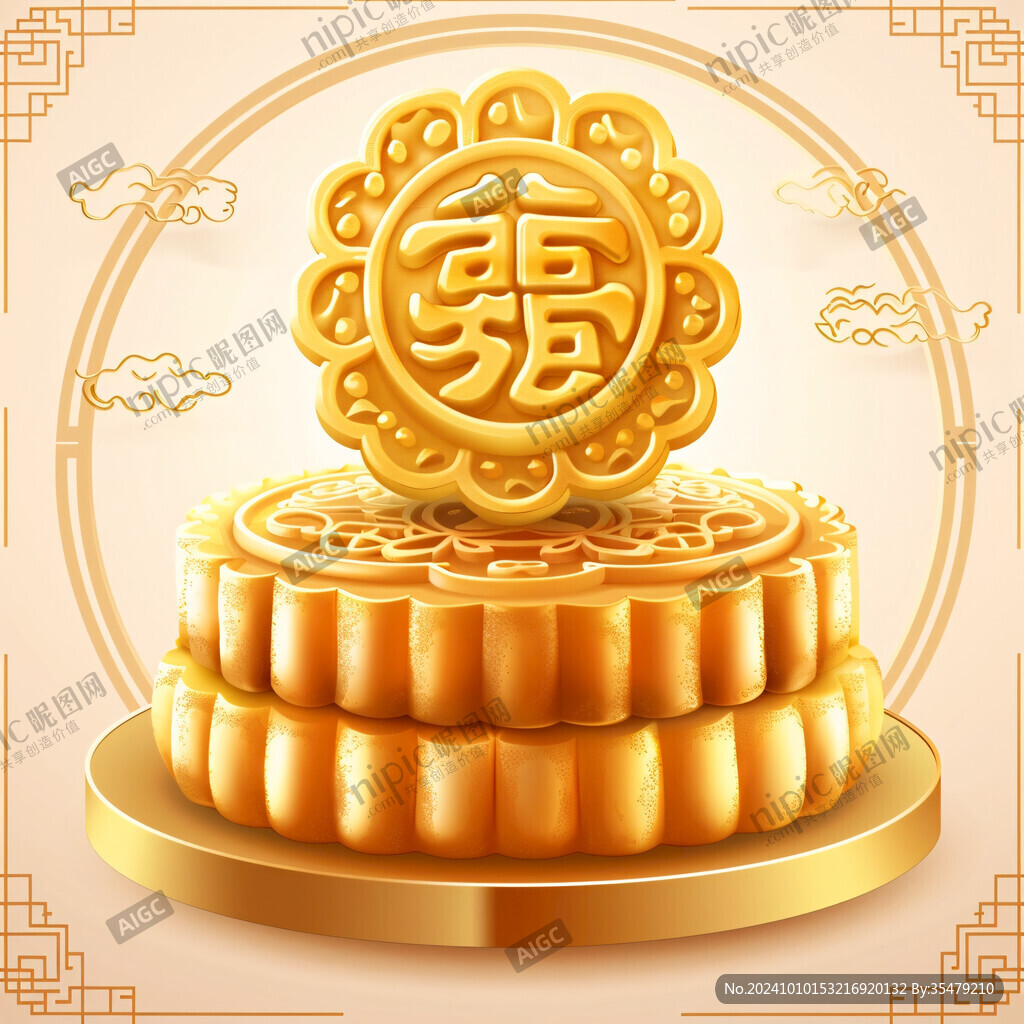 福禄寿月饼设计