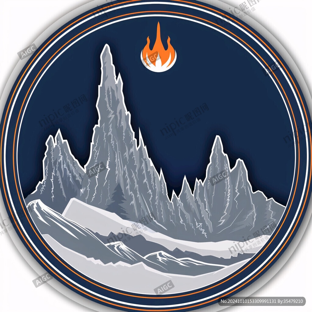山峰雪山高山logo